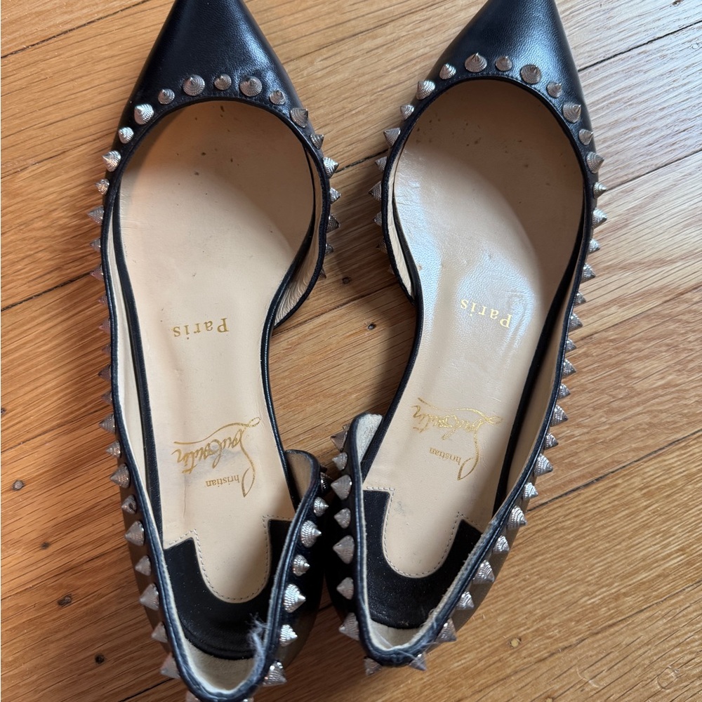 Christian Louboutin Black Studded Women's Shoes
